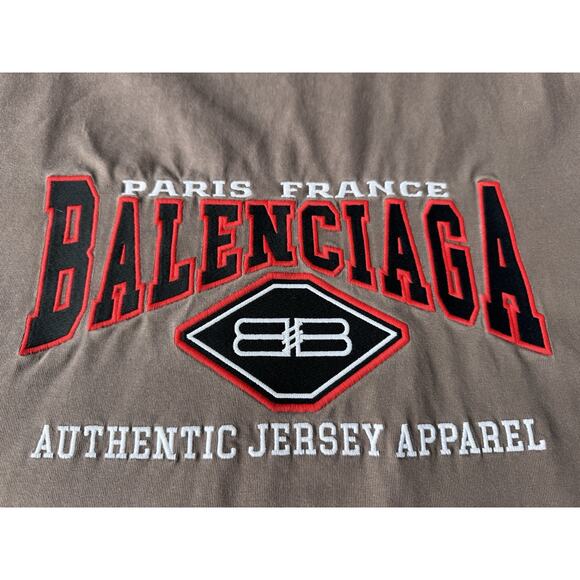 Genuine Balenciaga Back Logo Regular Fit Vintage T-shirt Brown Metal Size Large - Picture 4 of 11